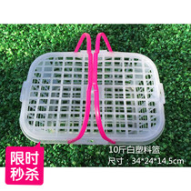 Special wholesale square Bayberry Strawberry Basket 10kg white plastic portable fruit basket orange basket with lid