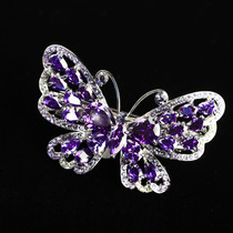 Japan and South Korea sweet rhinestone butterfly hairpin Hair hairpin simple clip medium clip Korean headdress hairband tie hair