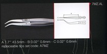 Swiss ideal-tek Ceramic Head Tweezers 7MZ SA