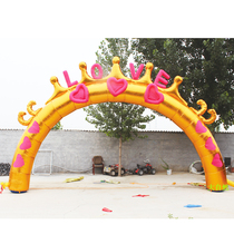 Wedding supplies Celebration props 8 10 meters love whispers inflatable air mold arch celebration etiquette rainbow door