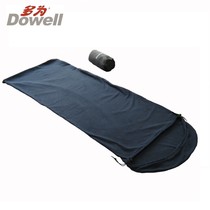 Mostly fleece envelope sleeping bag fleece outdoor four seasons warm lunch break lightweight camping 1265