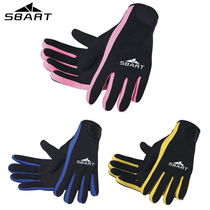 Shabart outdoor snorkeling waterproof mother winter swimming warm thick protective 3MM diving gloves men and women