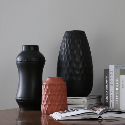 New Chinese style soft decoration home color creative ceramic vase new house decoration vase vase