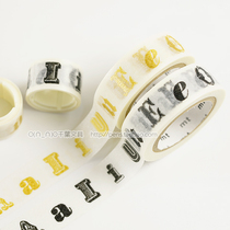 Japan MT and paper tape mt for ex specifications 15mm * 10m vowel black) gold two models