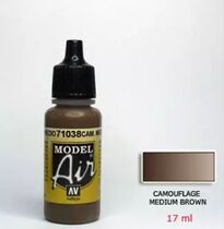 Spanish vallejo (AV lacquered) spray waterborne lacquer 71038 camouflage camouflage brown 17ML