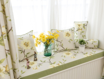 Township American village cotton linen window mat custom card cushion high density sponge window mat collapse rice mat