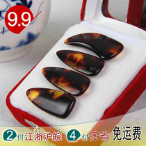 Qinghe Guzheng nails professional thickened double-sided arc brocade boxed Guzheng false nails single pay four boxed