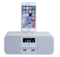  iPhoneX 8plus iPad Bluetooth Speaker Charging base Desktop Alarm Clock Radio Home Wireless audio