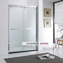 High-grade overall shower room 304 stainless steel shower room one word shower room toilet partition sliding door