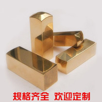  Special offer custom flat square copper name stamp with box Brass name stamp Teller name hand stamp Copper square stamp