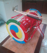 Factory direct cowhide rope long drum mini Korean dance performance props drum send drum stick strap