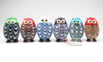 Wonderful glazed glazed glaze front ornaments bookcase ornaments glazed gifts transparent craft owl
