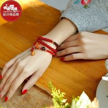 Phoenix Nirvana bracelet female crystal red agate bracelet ancient style fashion jewelry jewelry weaving this year gift woman