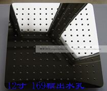 Pure SUS304 stainless steel ultra-thin self-cleaning silicone hole copper head square sun top spray shower bath