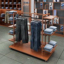Clothing Nakajima rack Casual store display rack Jeans shelf Outdoor display cabinet Paint hanger positive hanger