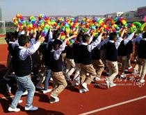 The opening ceremony of the new games admission ceremony Garland kindergarten dance gymnastics morning exercise equipment refueling props custom-made