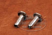 Supply hollow nail double-sided bump pin binding clip with rivet hollow nail mother button factory straight