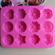 12 flower shaped jelly pudding dessert moulds