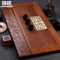 Jin GE whole solid wood tea tray kung fu tea set Sabili tea table rectangular Tmall log Tea Sea home simple