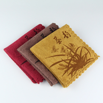 Mian tea towel high Square tea cloth kung fu tea set tea ceremony accessories strong water absorption