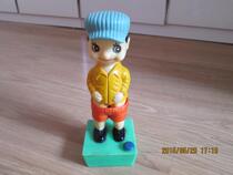 Nostalgic old plastic peeing doll toy