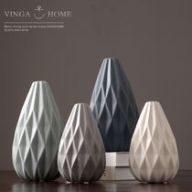 Nordic hipster geometric vase home living room simple creative ceramic dried flower decorations ornaments decoration