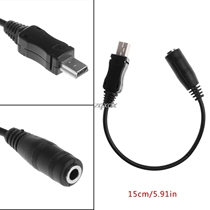 15cm Male To 3.5mm Female Cord Mini USB 5 Pin Male To 3.5mm
