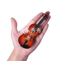 New Mini Violin Upgraded Version With Support Miniature Wood