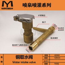 6 minutes 1 inch brass quick water intake valve stem copper green water intake valve key sprinkler Bolt garden DN20