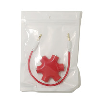 Golden fish headset audio splitter distribution splitter personality 3 5mm one point five couples music sharer turn