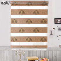 Spring south roller curtain Jacquard soft yarn curtain European lifting partition curtain Living room bedroom yarn curtain Bay window shading