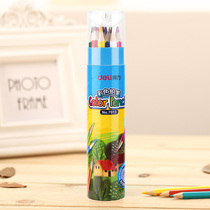 Deli Deli 7013 cartoon color pencil art painting brush 18 color tube with pencil sharpener