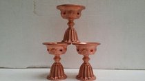 Babao red copper ghee lamp holder boutique Buddha oil lamp holder