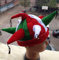 Halloween carnival hat Gold velvet multi-angle bell hat Fan hat Festival party performance prop hat