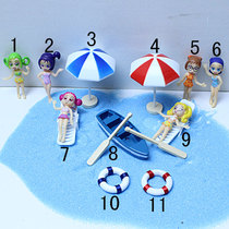 Micro landscape doll micro landscape decoration Beach series micro landscape doll small doll beach girl