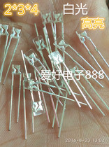 2*3*4 white light long foot led 234 white light keyboard modified led lamp beads