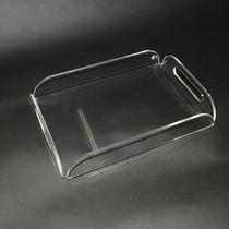 Acrylic high transparent fruit tray Square rounded tray Hotel KTV restaurant snack tray Fruit tray