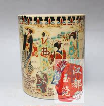 Ancient play miscellaneous collection Ming Qing Porcelain Pen Holders pen holder Beauty pen holder Japanese beauties swing pieces