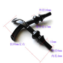 diy imported shingnan wood solid wood pipe parts Non-prefabricated acrylic cigarette mouth mouthpiece curved flute 3MM filter element