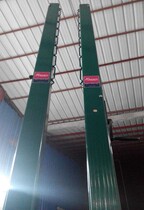 Aluminum alloy volleyball post embedded volleyball column in-line volleyball middle column with aluminum alloy embedded parts