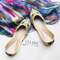 Pakistan handmade fine embroidery thread embroidery beads low-top womens shoes travel home Thailand Nepal India Exotic style