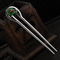 Vintage Hair Accessories Malay Cornflower Hollowed Flower U-shaped Hairpin Hair Fork Womens Rocking Coil Korean Style Womens Gift