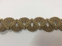 Export European tail gold hollow webbing gold silk curtain pillow lace