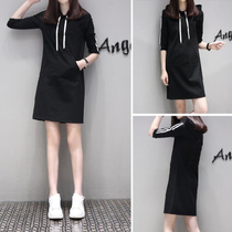 ins european station spring summer new womens dress with cap red loot loose sports baseball uniform bf dress