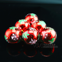 Christmas supplies hand-painted electroplated light ball Christmas tree jewelry 6cm painted Christmas ball Christmas tree pendant