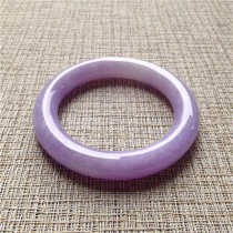 Quality ice glutinous violets round bracelet natural old pit A cargo Myanmar Jade Jade KQ024