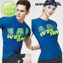 2018 Spring and Summer New Korean wiffwaff Vev Mens and Womens Badminton Clothing Sports Quick Dry Short Sleeve t-shirt