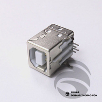 Square mouth USB2 0 socket USB-B mother printer connector D type mother seat 90 degrees 1 up