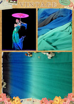 Nova Taoli Cup Dance Feathering Spirit Snake special three-color gradient chiffon fabric for sale in limited quantities