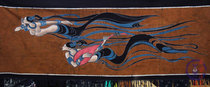 Guizhou specialty handmade batik painting Single-layer painting decorative mural double flying sky 80*210cm